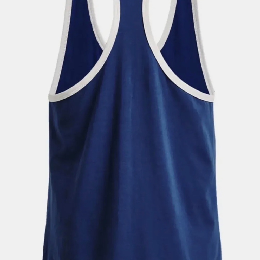 NEW Under Armour Project Rock BSR Tank Top Blue Mens 1376942-471 - Picture 2 of 2